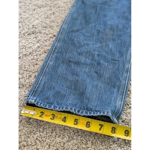 Osh Kosh B'Gosh Denim Bib Overalls Carpenter Red Stitch 30x34 - Picture 8 of 9